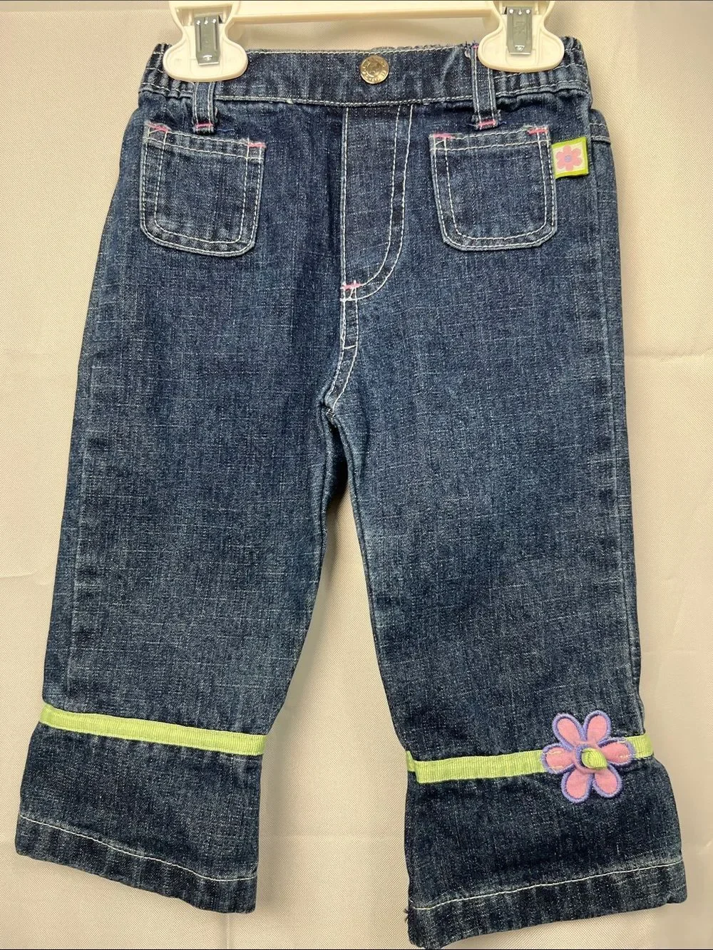 Dakota Blues bright fleece full zip hoodie & jeans floral appliqué matching set
